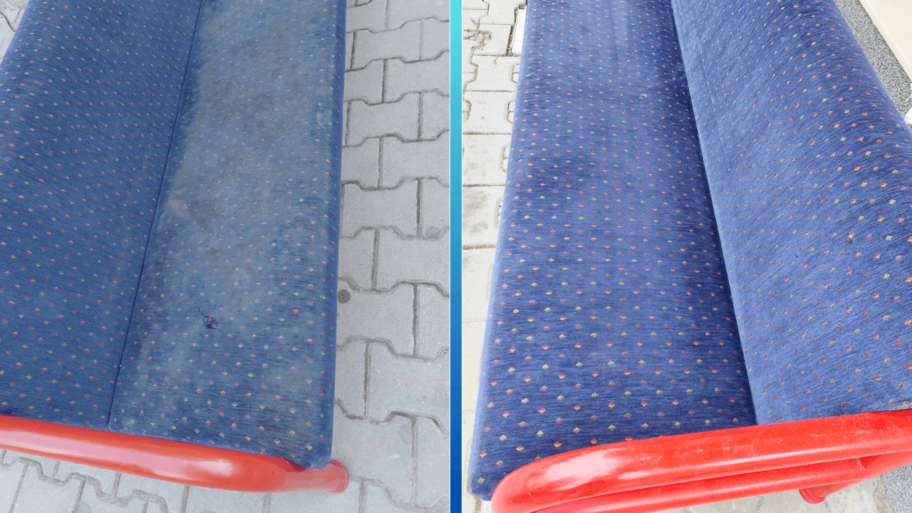 Canapea before and after